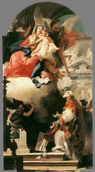 The Virgin Appearing to St Philip Neri 1740